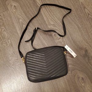 Black Quilted Crossbody Bag
